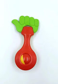 Hand-shaped rattle with rolling ball