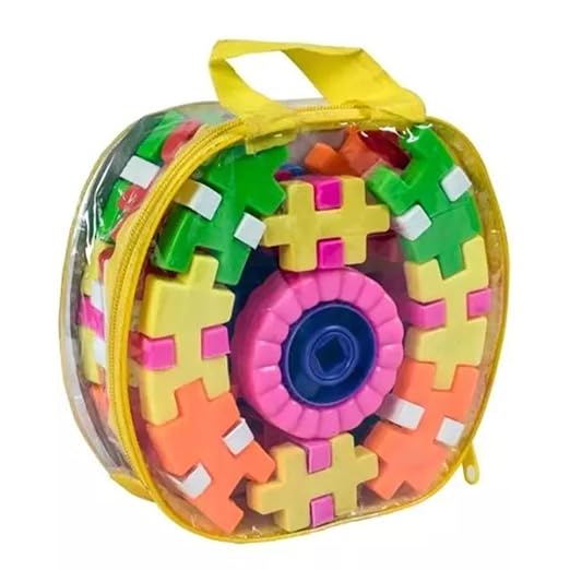 Imagination Blocks 44 pcs in yellow zip-up carry bag