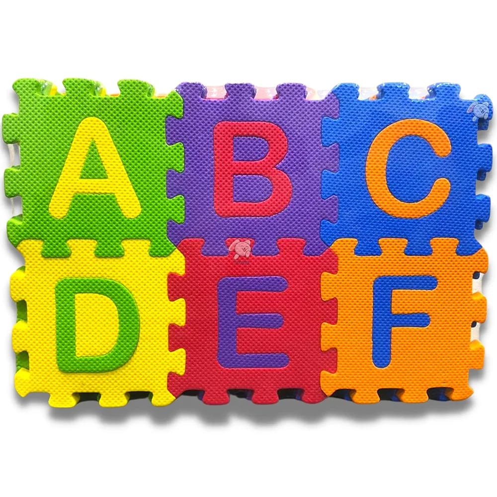 Large Size Alphanumeric Non-Toxic EVA Play MAT Puzzle, Interlocking Puzzle Mat for Kids Educational ABCD Learning Toys Play Mats for Kids